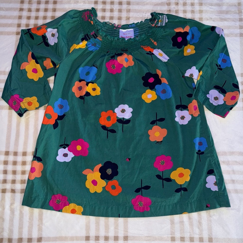 Hanna Andersson Floral Poplin Top